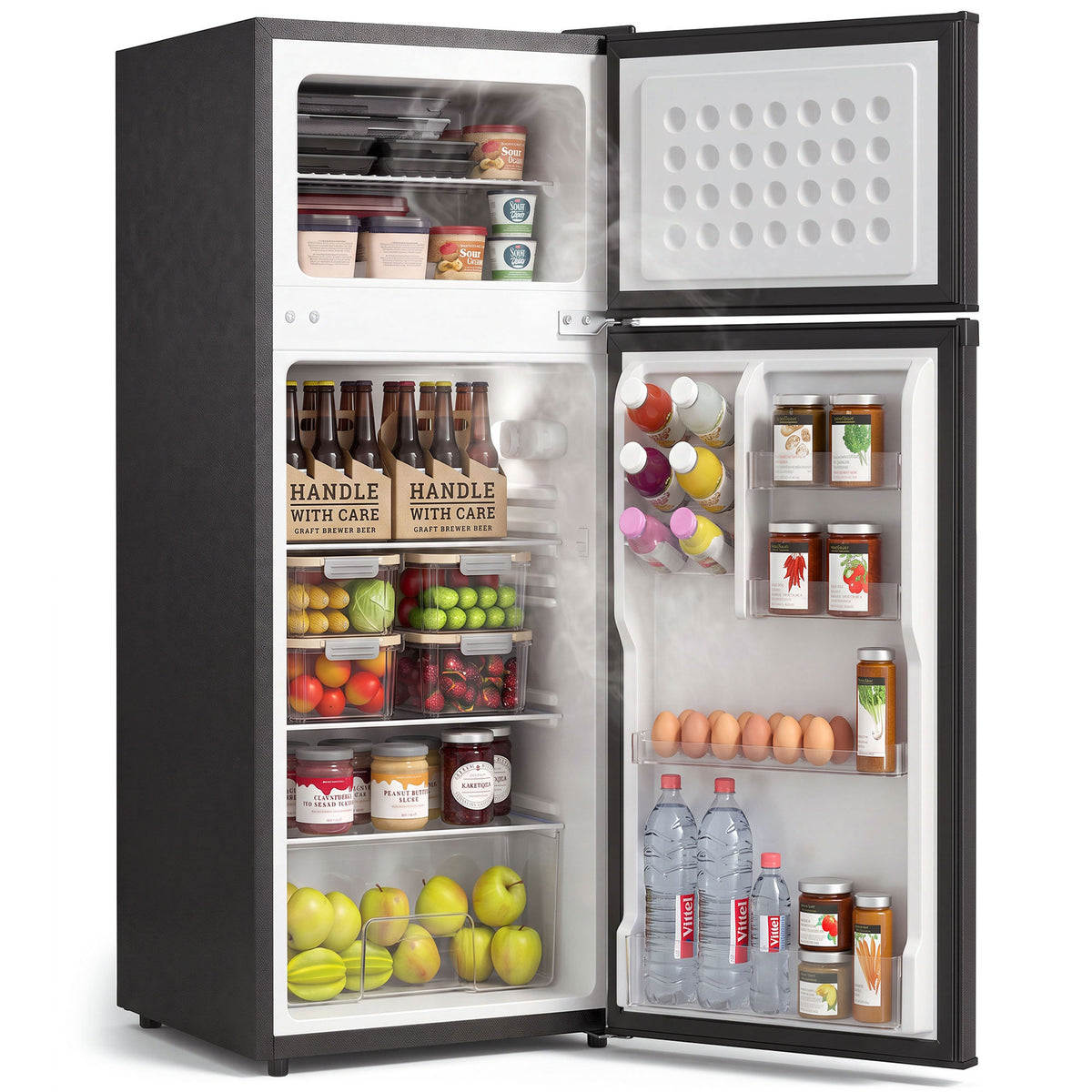 Mini-réfrigérateur compact avec congélateur double zone 218 L