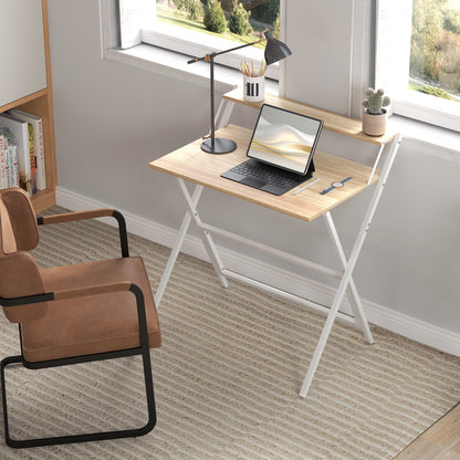Bureau d'ordinateur pliant avec tablette pour moniteur