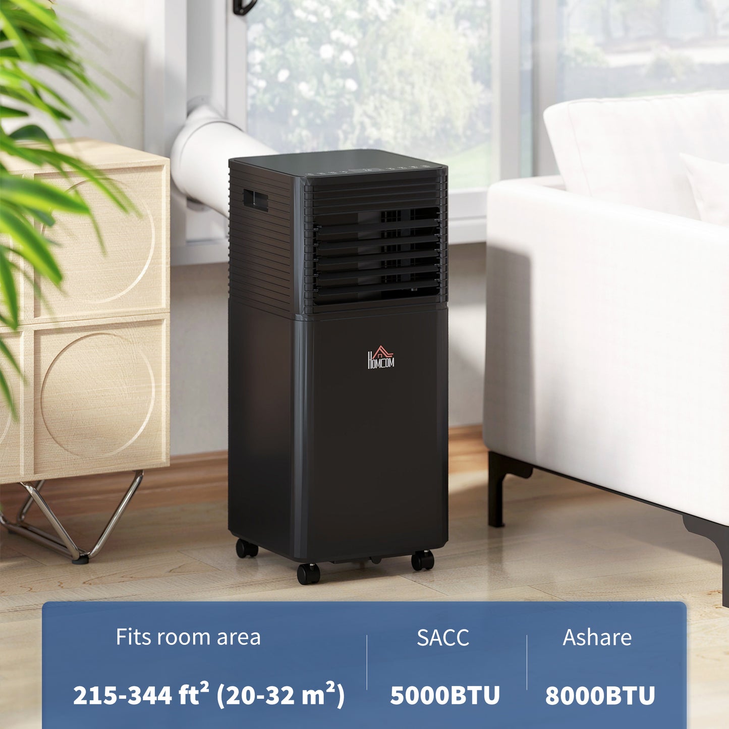 Climatiseur portatif 8000 BTU avec déshumidificateur et télécommande