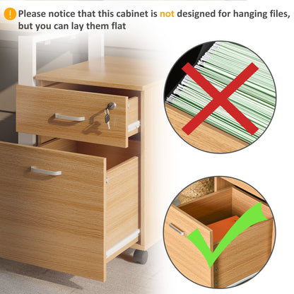 Caisson de bureau mobile verrouillable