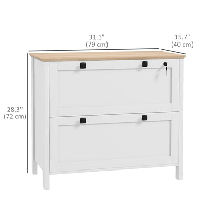 Classeur 2 tiroirs verrouillable avec barre ajustable