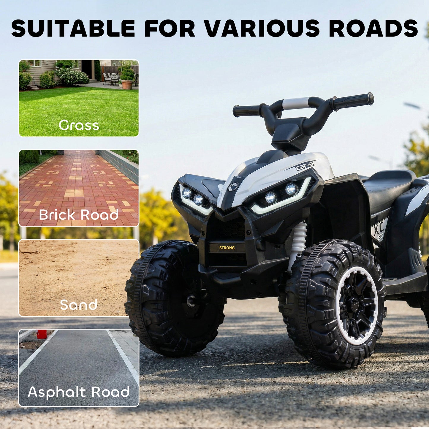 Quad électrique enfant avec musique et phares