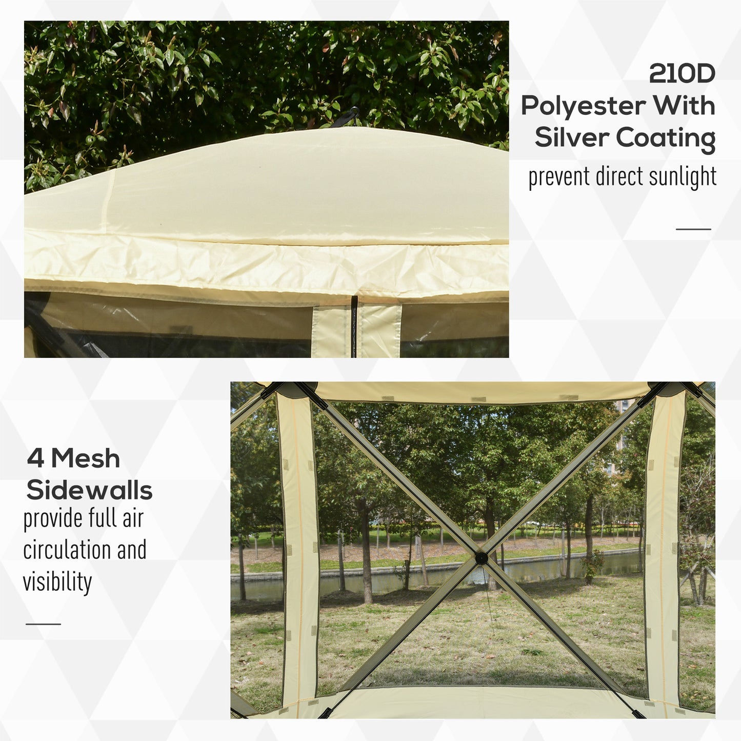 Tente abri moustiquaire pliable 3-4 personnes avec sac transport