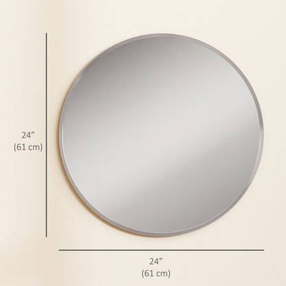 Miroir mural rond moderne 61 cm