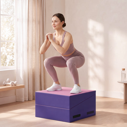 Tapis de gymnastique incliné pliable en cuir
