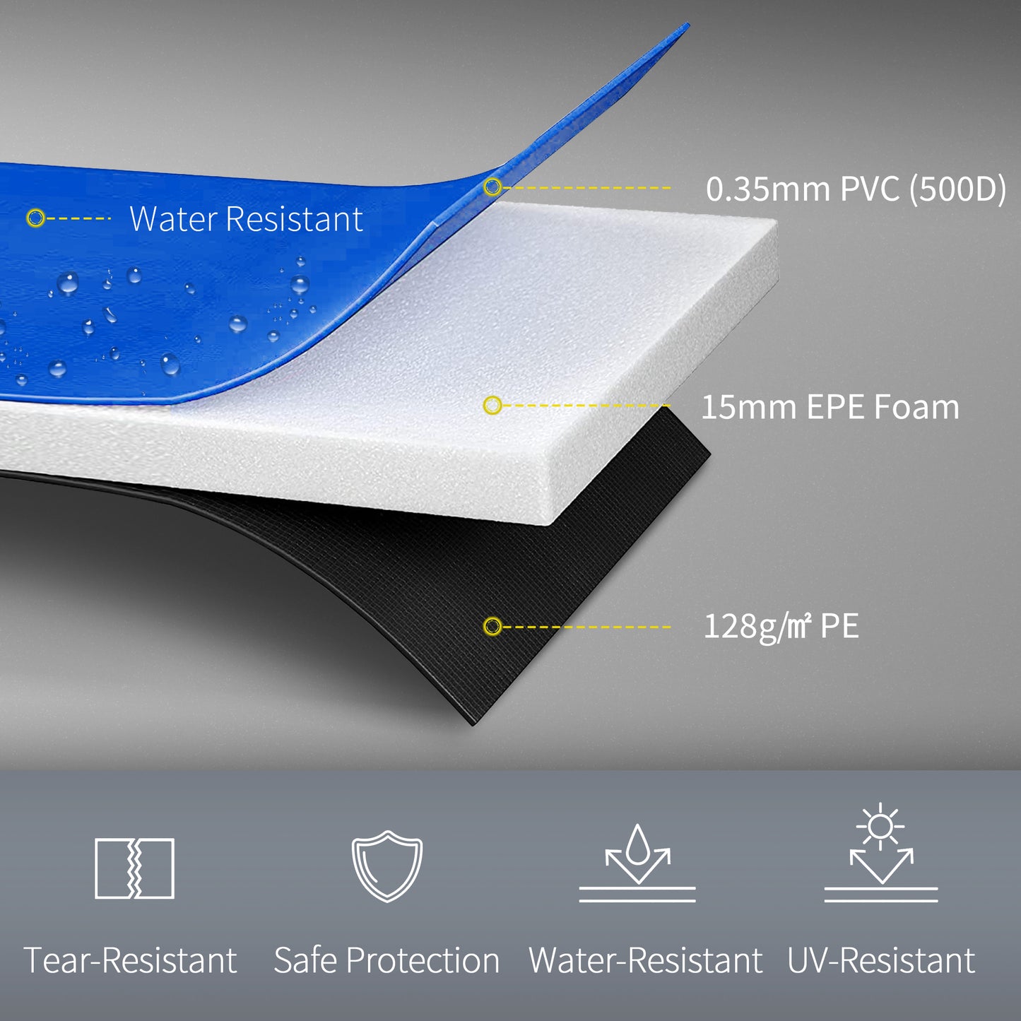 Coussin de protection trampoline 12 pi