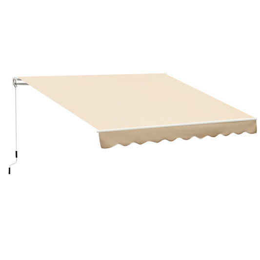 Store rétractable manuelle 305 x 245 cm — rayures rouges