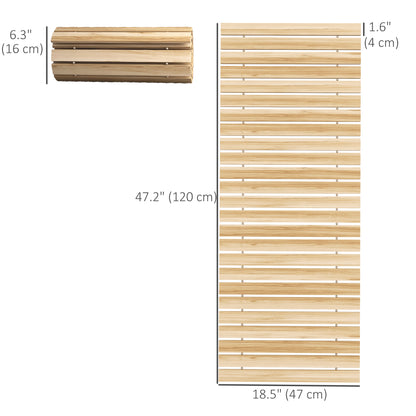 Allée de jardin bois déroulable 120 cm