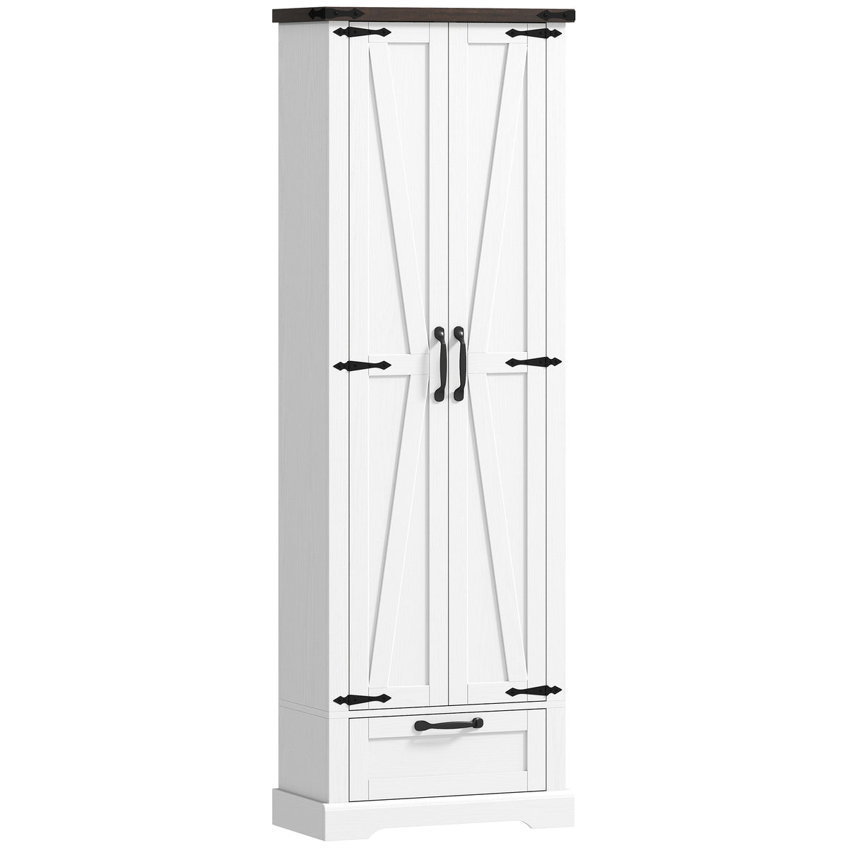 Armoire de cuisine garde-manger en bois d'ingénierie 60 x 30 x 180 cm