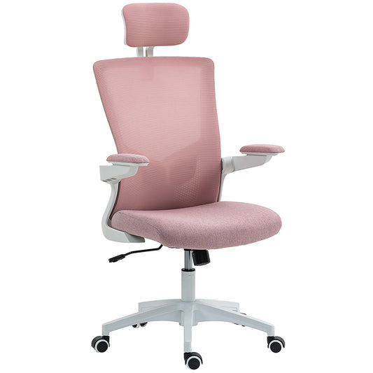 Chaise de Bureau Ergonomique Aosom avec Support Lombaire Ajustable