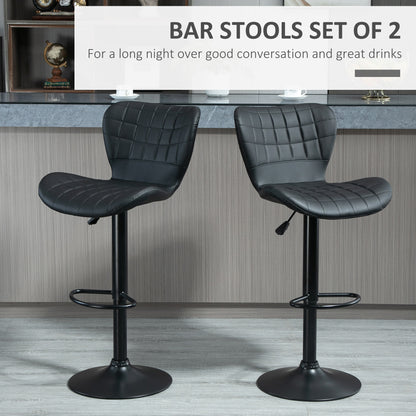 Tabourets de bar pivotants rembourrés — Ensemble de 2