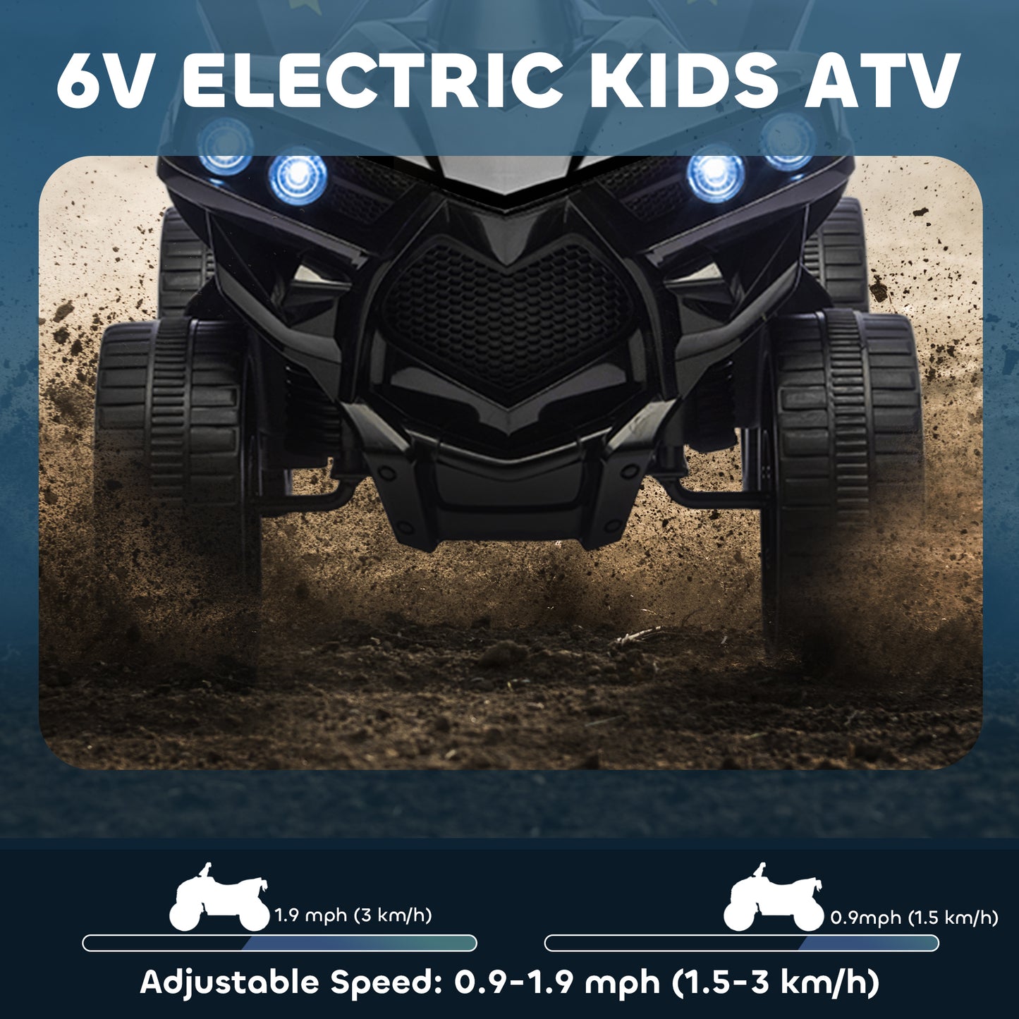 VTT électrique enfant 6V avec musique et phares