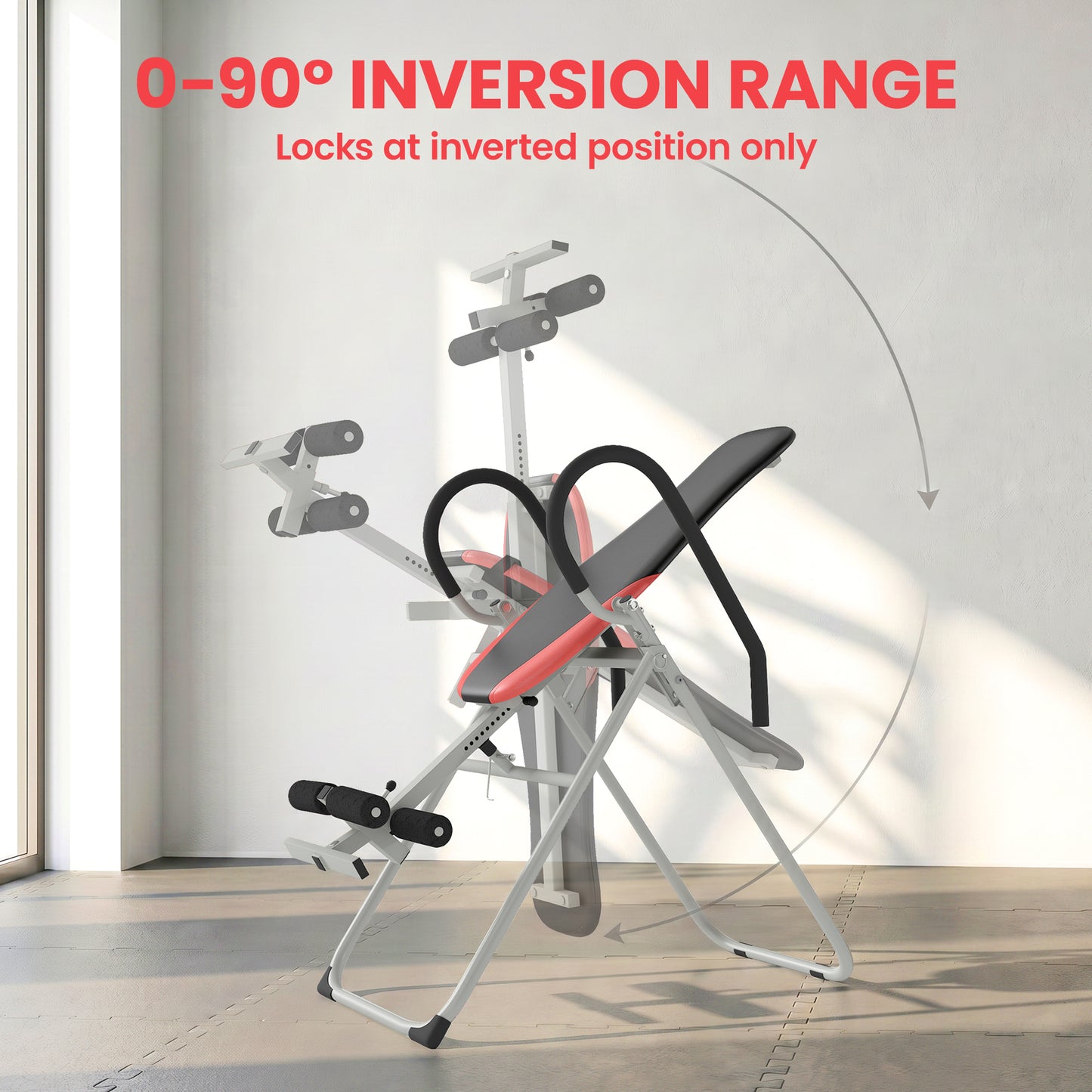 Table d'inversion pliable robuste avec verrou de cheville