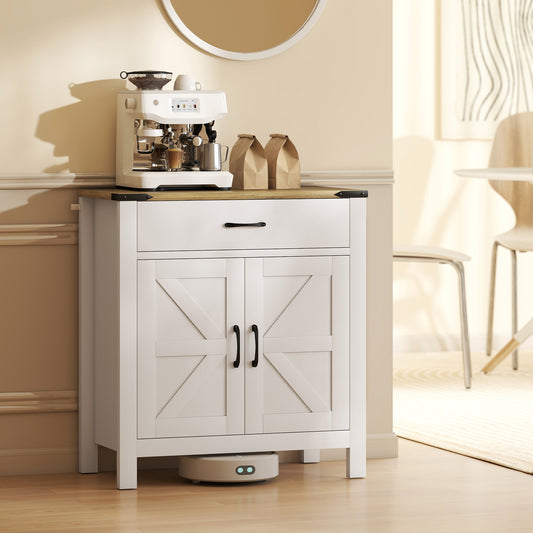 Buffet de cuisine style fermette avec tiroir et tablette