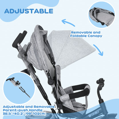 Tricycle évolutif 6 en 1 pour tout-petits 1-5 ans