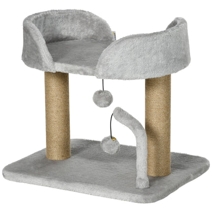 Arbre à chat compact avec griffoirs en jute