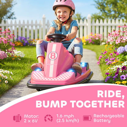 Voiture tamponneuse électrique pour enfants rotation 360