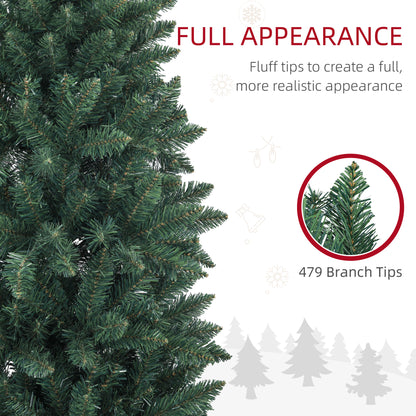 Sapin Noël Artificiel Mince 6 pi — Vert