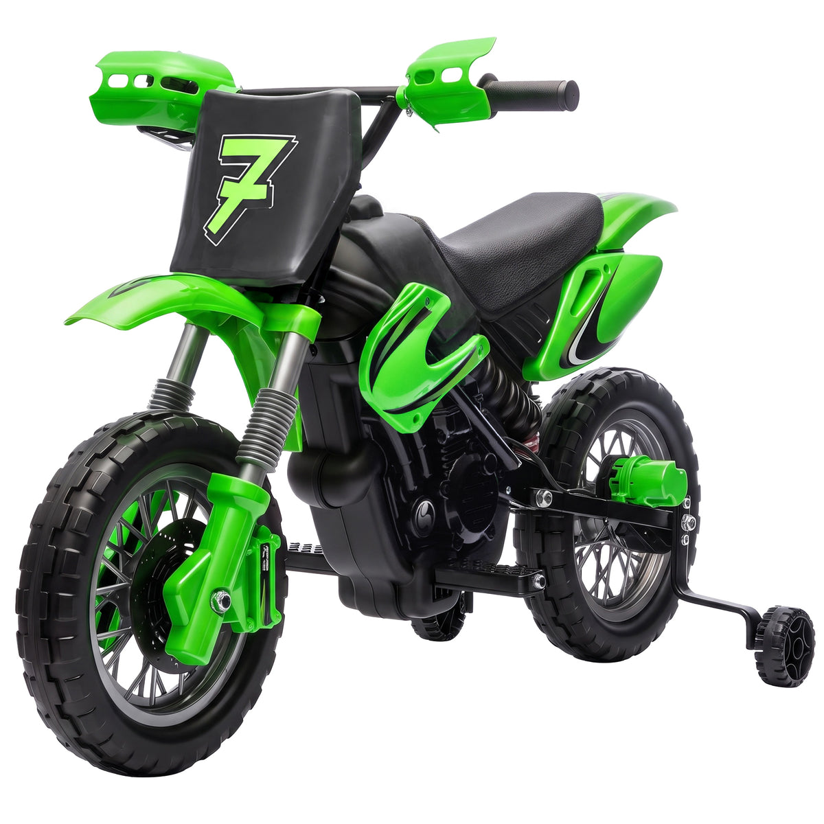 Moto électrique pour enfants 12V avec roulettes d'entraînement