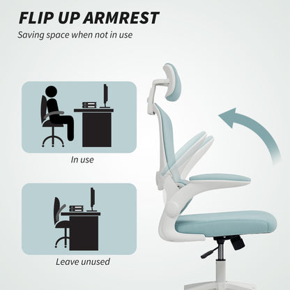 Chaise bureau ergonomique dossier haut appui-tête rotatif