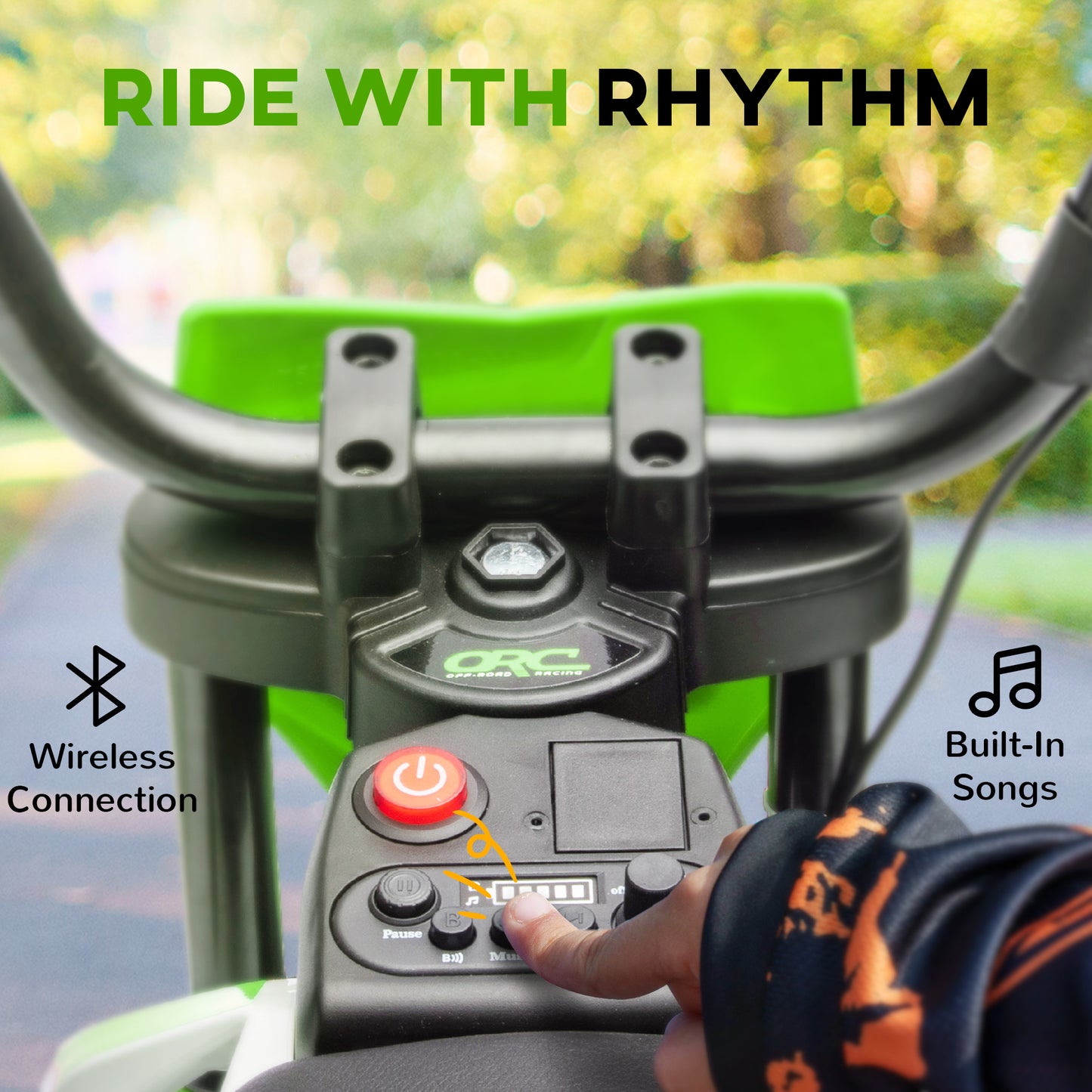 Moto électrique enfant 12V avec roues stabilisatrices