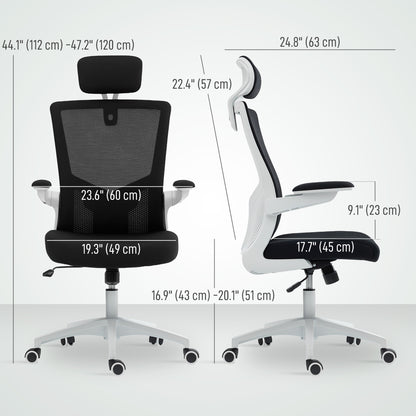 Chaise de bureau ergonomique avec support lombaire réglable