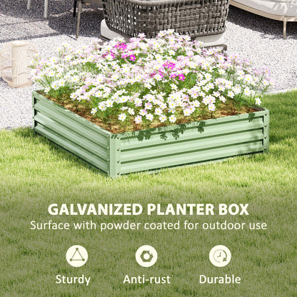 Jardinière surélevée acier galvanisé 120x120x30cm