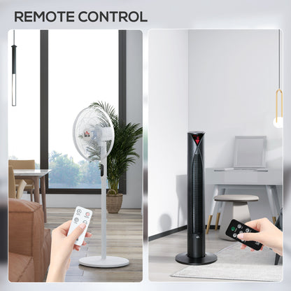 Ensemble ventilateurs tour et sur pied avec télécommande