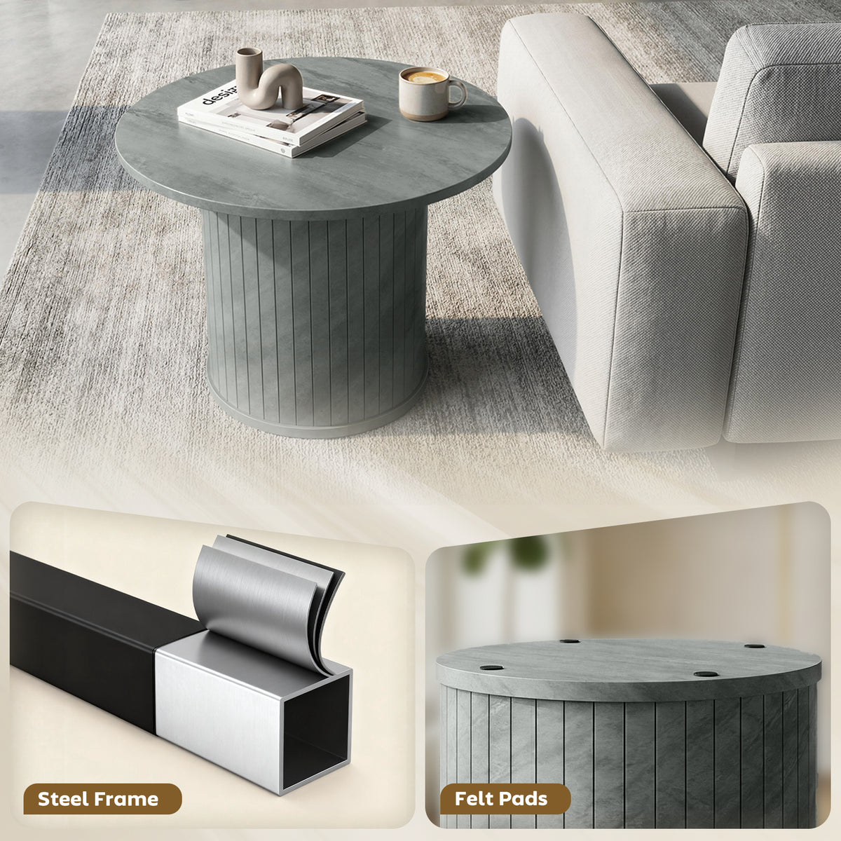 Table basse ronde moderne