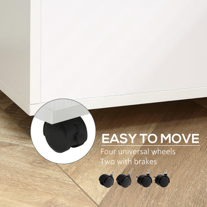 Caisson de bureau mobile verrouillable