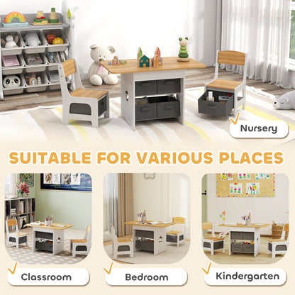 Ensemble table et chaises pour enfants — Lot de 3