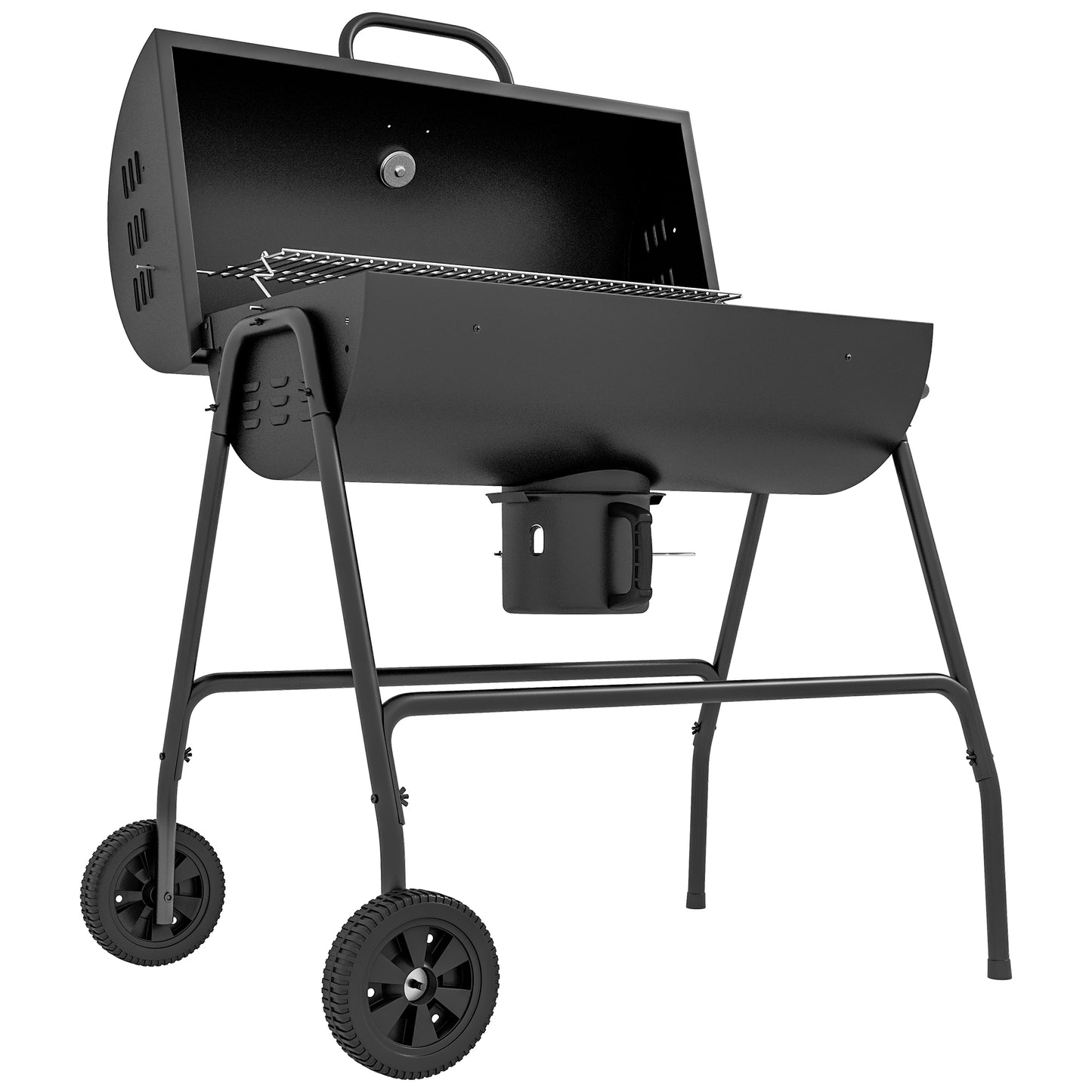 BBQ fumoir charbon 420 po² avec roues
