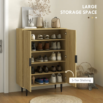 Meuble à chaussures de 5 tablettes style moderne