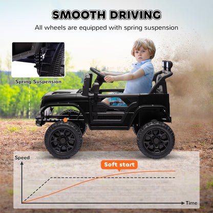 Camion électrique 12V télécommandé pour enfants avec suspension