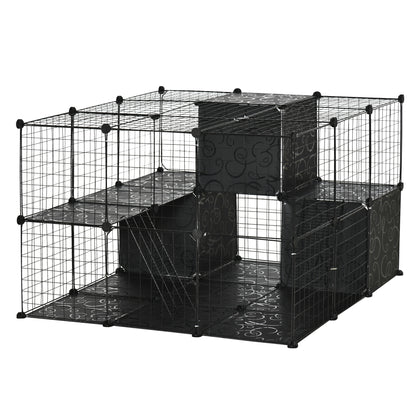 Enclos pour petits animaux modulaire en métal