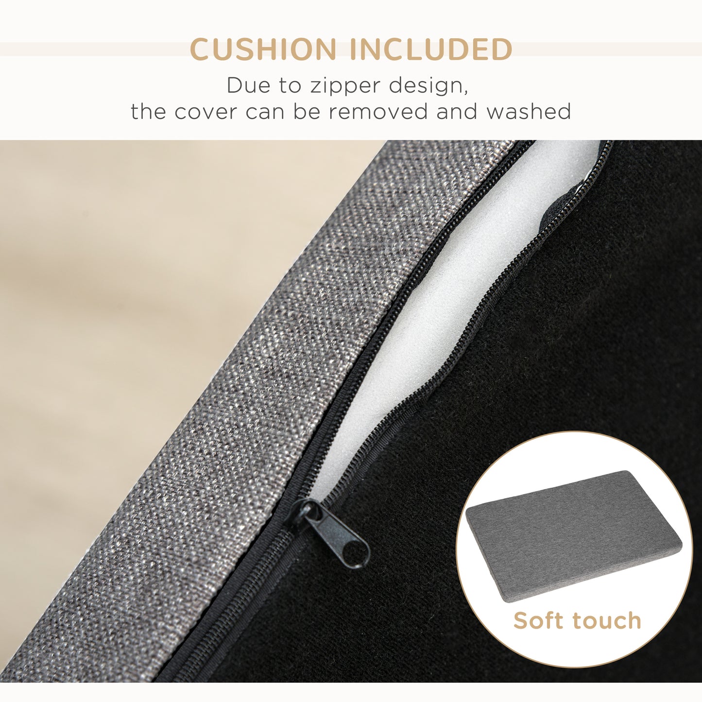 Sofa pour animaux moderne avec coussin amovible