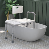 Banc de douche réglable en aluminium avec accoudoirs