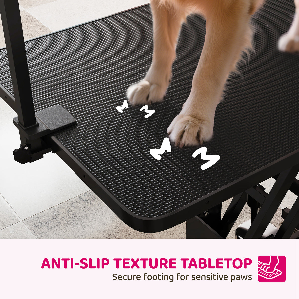 Table de toilettage pour chien hydraulique réglable