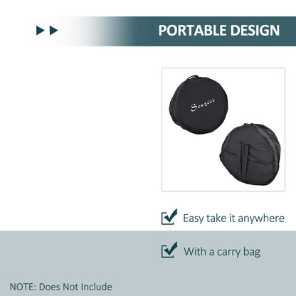Panier de disc golf portable 24 chaînes avec sac