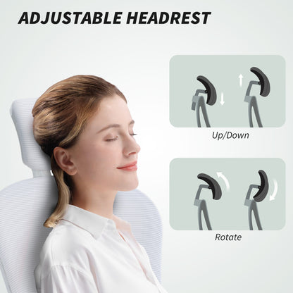 Chaise de bureau ergonomique avec support lombaire 4D