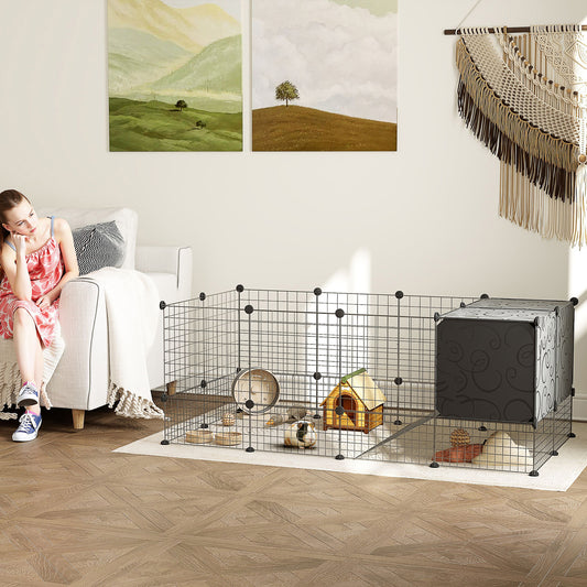 Enclos pour petit animal 31 panneaux modulables