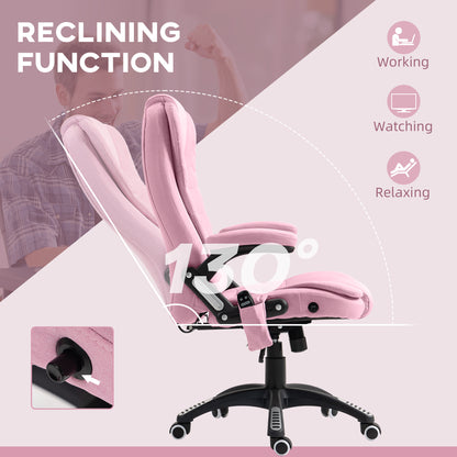 Fauteuil bureau massant inclinable dossier haut pivotant