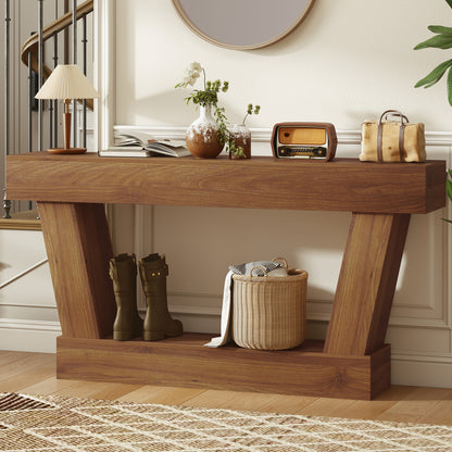 Console vintage pour entrée en bois d'ingénierie