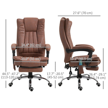 Fauteuil bureau massage vibrant repose-pieds rétractable