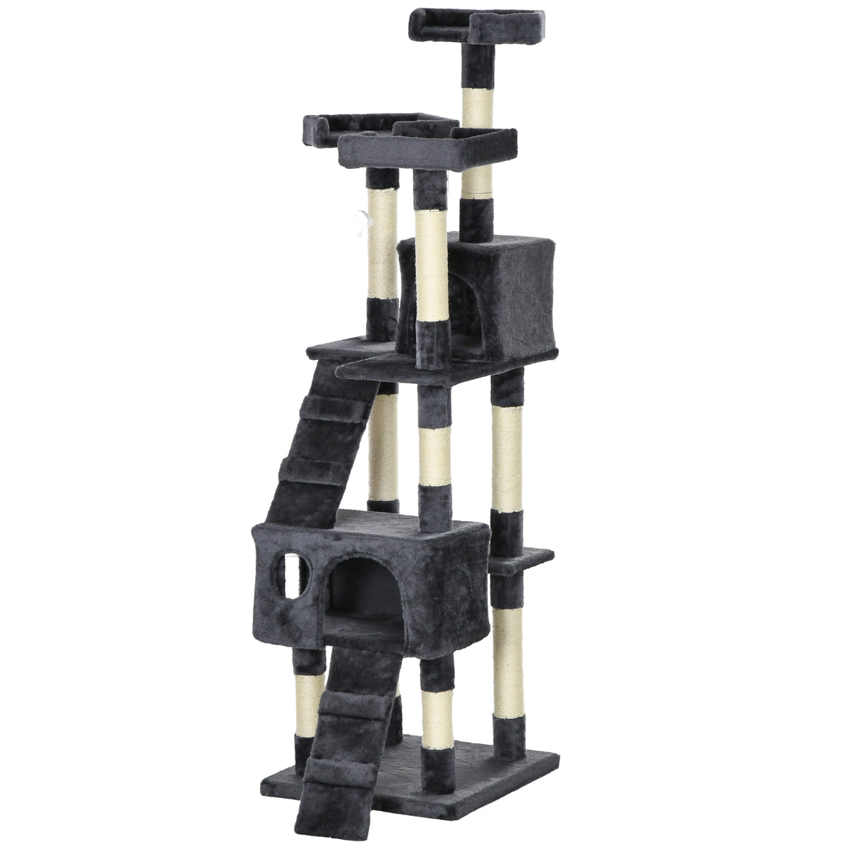 Tour de griffage multi-niveaux pour chat 173 cm