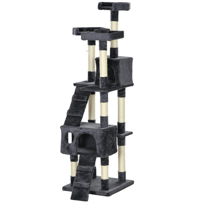 Tour de griffage multi-niveaux pour chat 173 cm