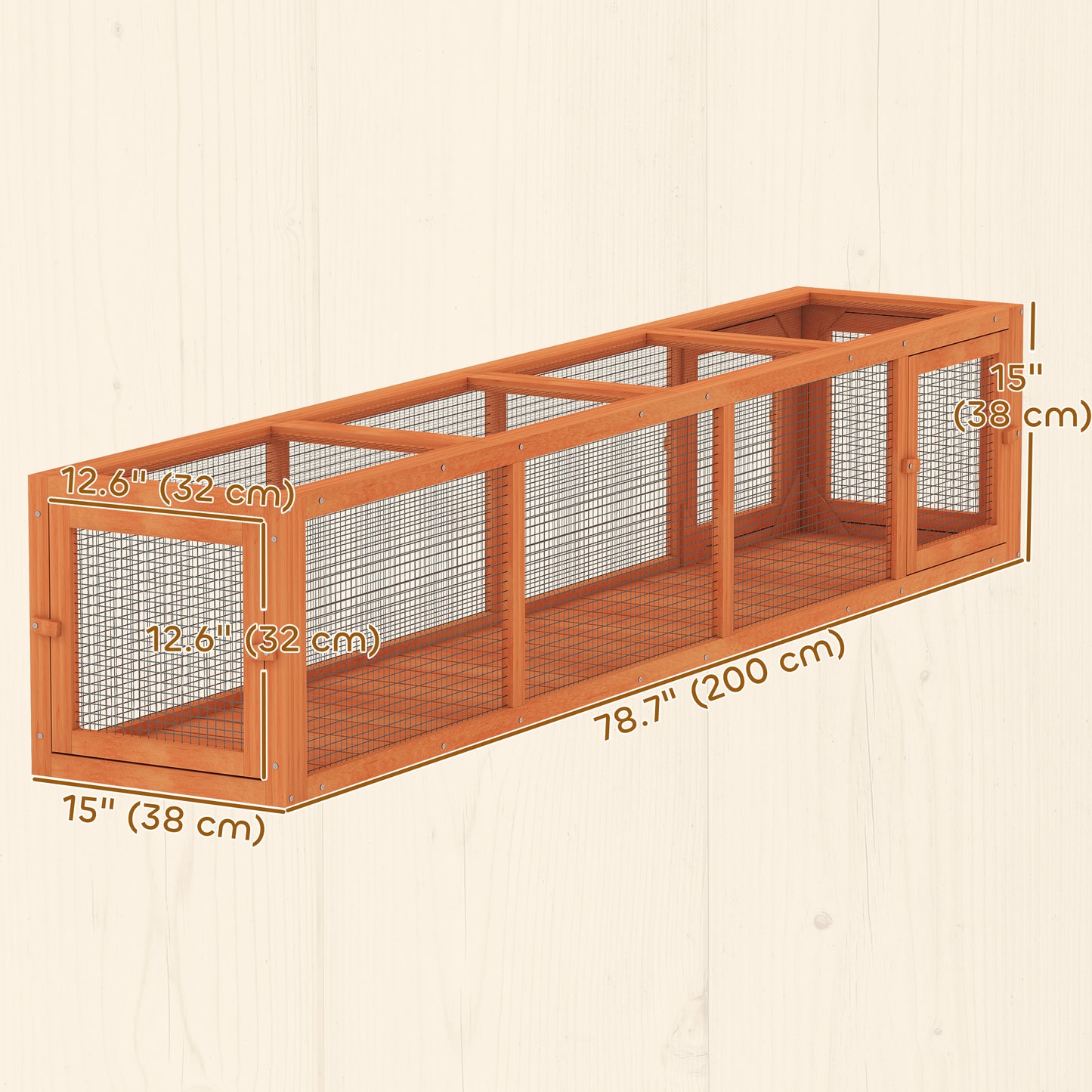 Tunnel pour chat extensible 200cm forme L extérieur
