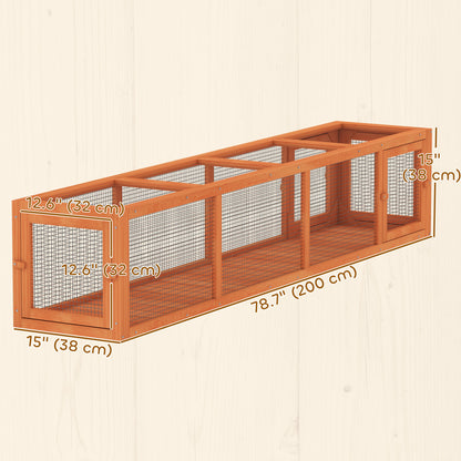 Tunnel pour chat extensible 200cm forme L extérieur