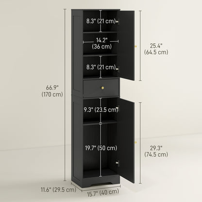 Armoire de salle de bain étroite 170 cm