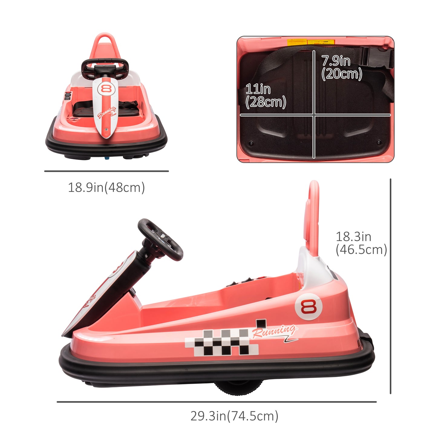 Auto tamponneuse électrique pour enfants 6V 360°